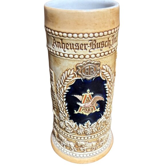 Vintage Anheuser Busch Ceramic Beer Stein with Handle - Picture 1 of 5